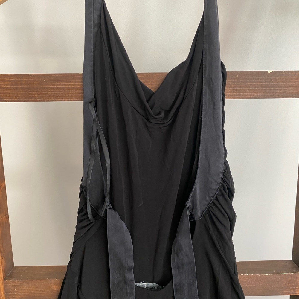 bebe Black Backless Halter Dress - Picture 6 of 8